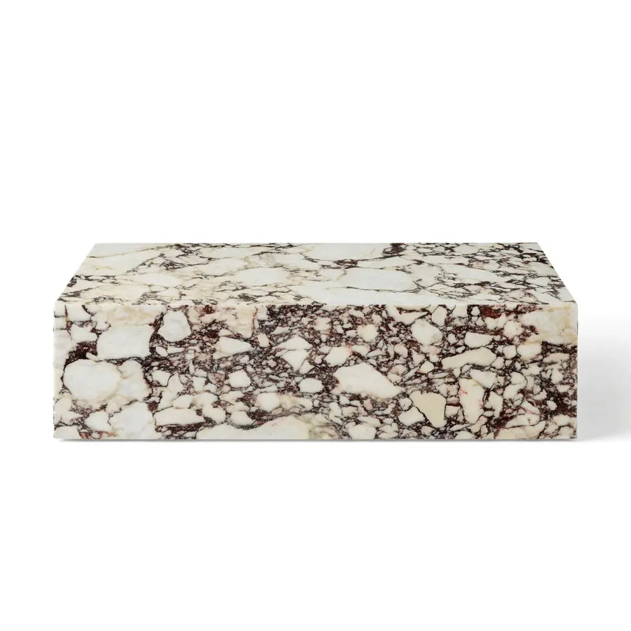 Table basse Bloc rectangle marbre calacatta
