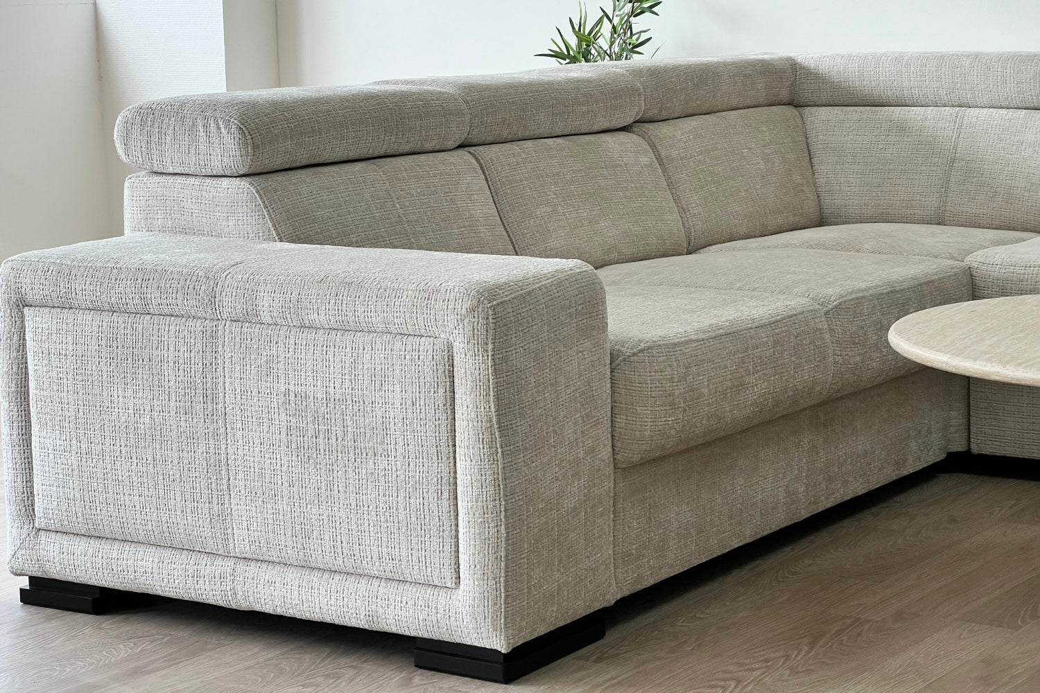 Canapé KAROLA Tissu Marbella Crème