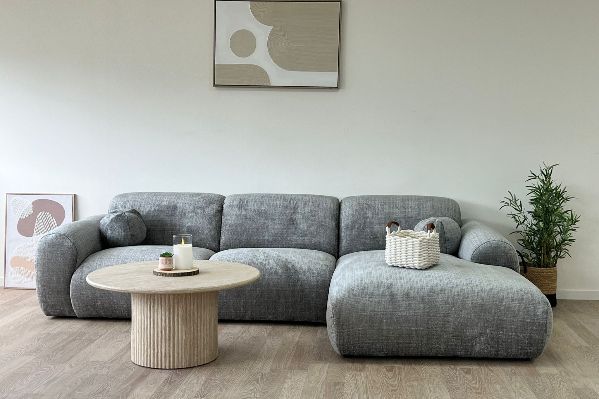 Canapé CLOUD Tissu Marbella Gris